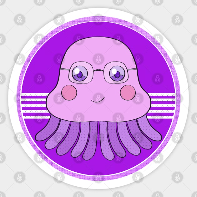 Funny squid Sticker by DiegoCarvalho